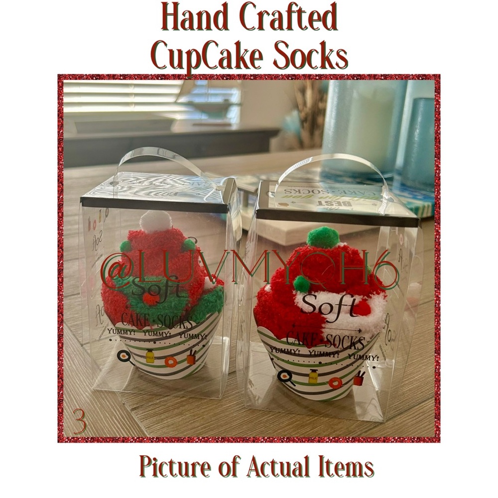 2 Pk Cupcake Socks